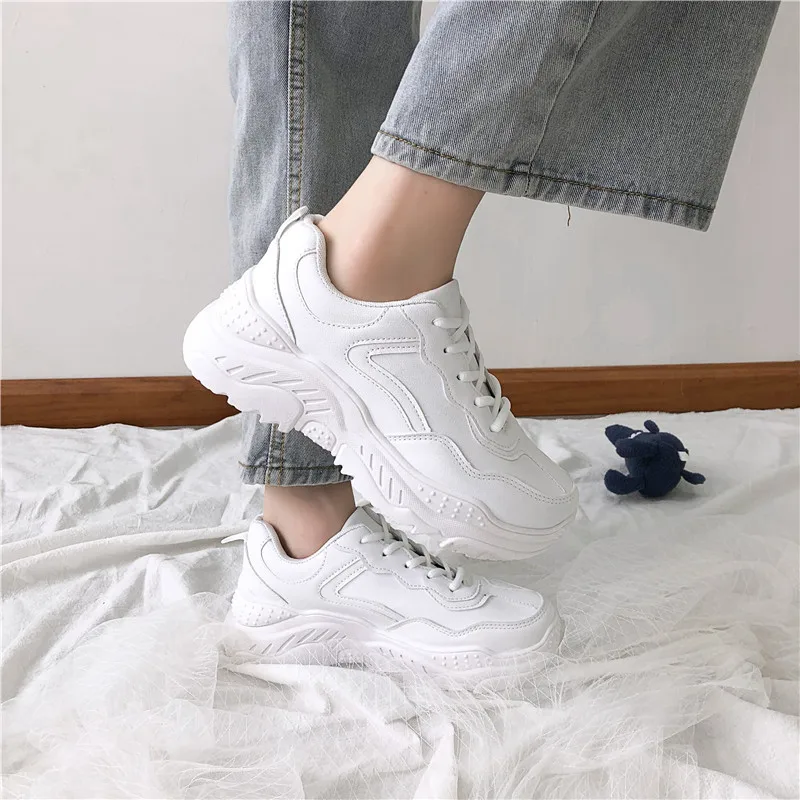 
Comfortable 36-43 Big Size Women Casual Fashion Sneakers White shoes Cheap Price Wholesale Factory Direct 