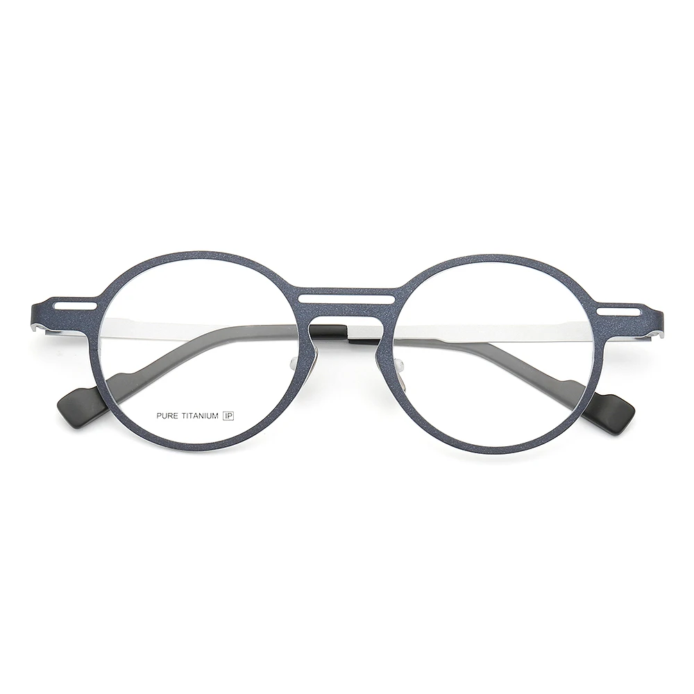 

2020 customized Pure Titanium glasses full frame Optical Frame eyeglasses blue light blocking reading and myopia glasses 7045, Avalaible