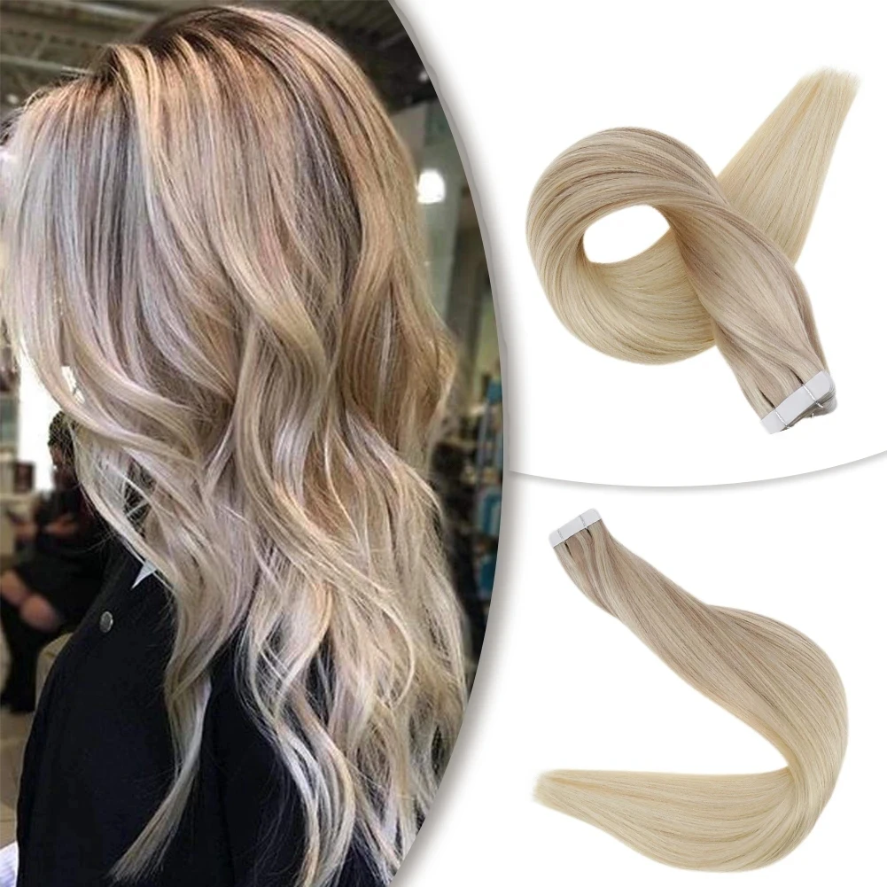 

Double Draw Virgin Remy Hair Straight Human Hair Tape Hair Extensions