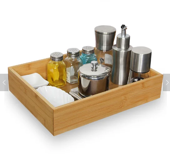 

Royalunion Custom Bamboo Kitchen Utensil Wooden Cutlery Holder Tray