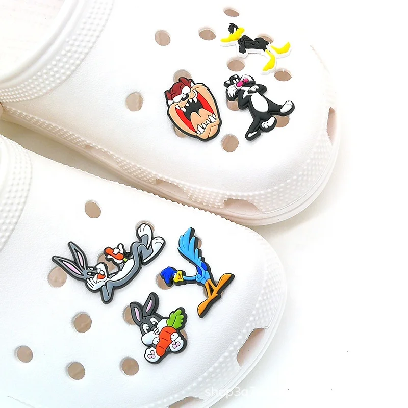 

Bugs bunny cartoon New Wholesale Shoe Clip Buckles For Bracelets Sandals Bulk Croc Charms