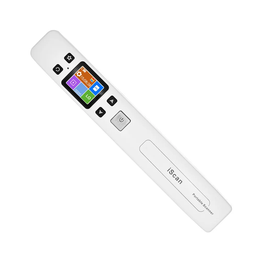 

2020 Best seller portable printer scanner Iscan 900DPI Wifi wireless handheld portable scanner A4 document scanner display batte, Black white