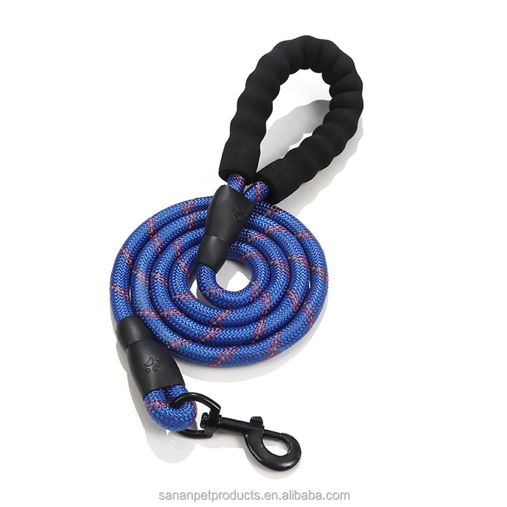 

Heavy Duty Soft Foam Handle Reflective Nylon rope pet lead dog leash