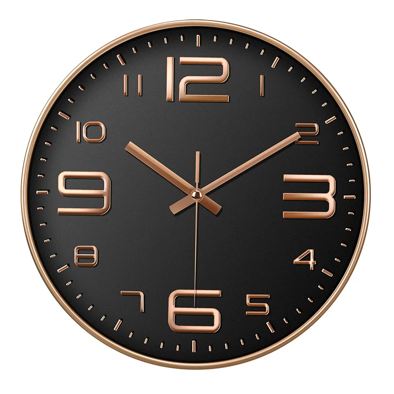 

drop shipping Nordic Silent Simple Minimalist Watch Creative Luxury Quartz Plastic Round Modern Home Decor wall Clock for Office