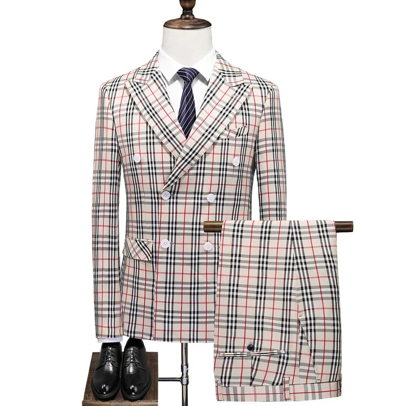 

Spring Summer Wear 3 Pieces Men Suits Ready Made At Wholesale Price, Picture color