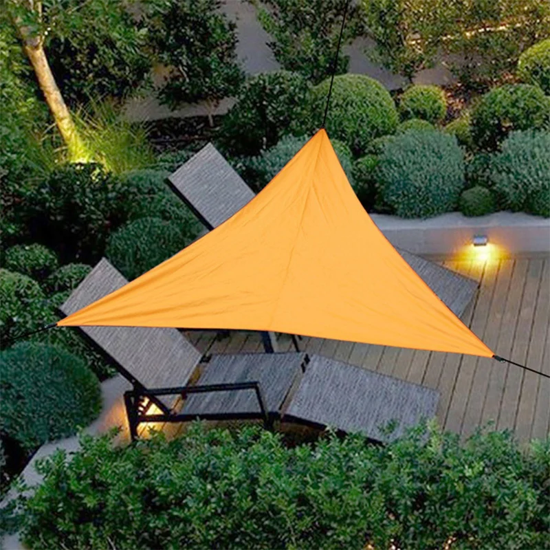 

3/4/6m Size Outdoor Shade Sunscreen Waterproof Triangular UV Sun Shade Sail Combination Net Triangle Outdoor Sun Sail Tent, Black/gray (color can be customized)