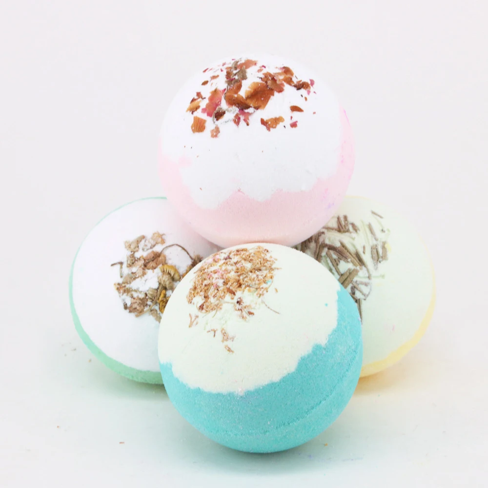 

Portable Rainbow Handmade Bath Bombs Essential Oil Moisturizing Bomb Bubble Skincare