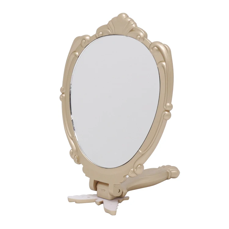 

single side round shape wholesale portable hand mirror cheap, Customized color