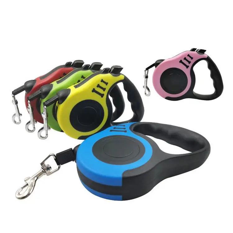 

Custom pet products pet accessories wholesale Retractable Dog Leash, Blue/green/yellow/red