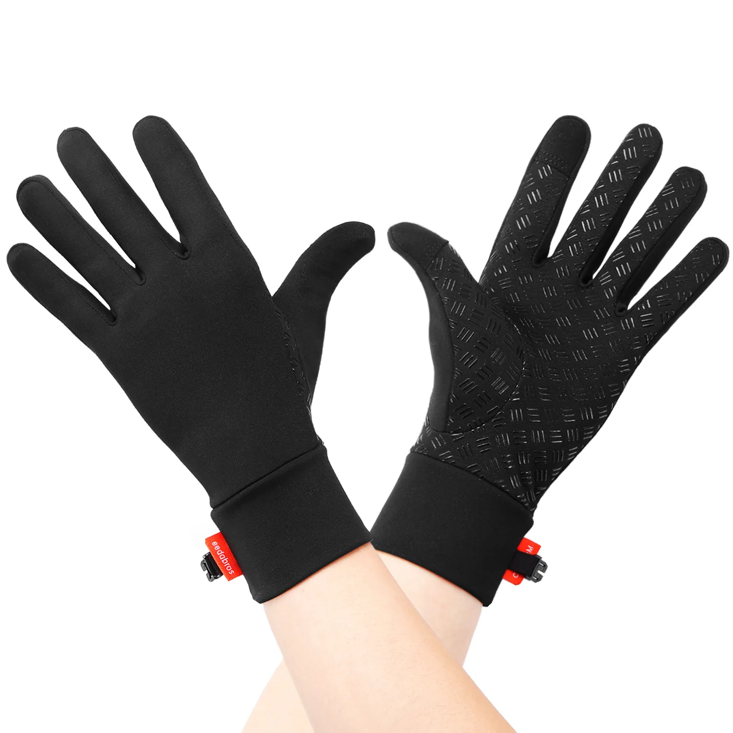 

Cycling ski warm running gloves Guantes de buceo Custom thickened touch screen winter fishing diving gloves neoprene, Black