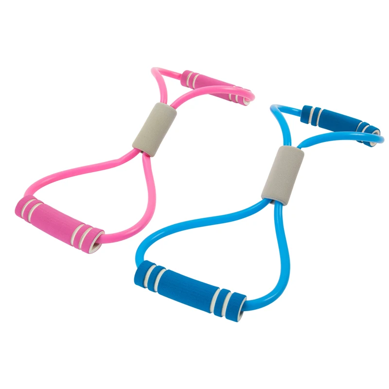 

Factory OEM Stretch Chest Figure 8 Shape Resistance Band, Blue, green, red, purple