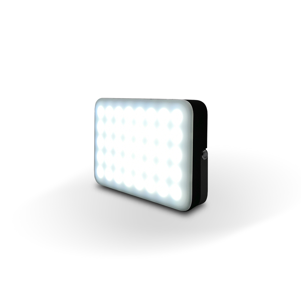 

8*5 Row Led Cold And Warm Color Light 20000mAh Dual USB Mobile Power Bank For Camping Travel, Black&white