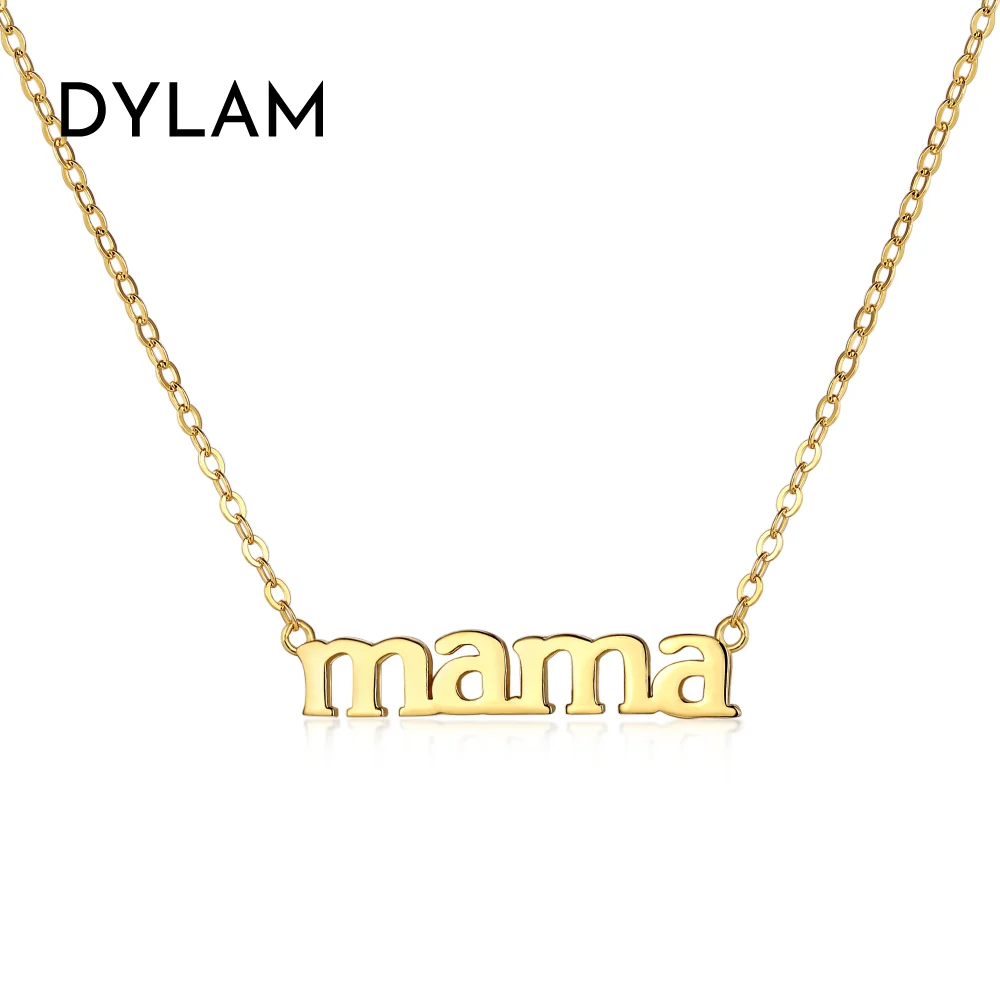 

Dylam Non Tarnish Hot Sale Best Gifts for Mommy the Mama Series Minimalist Cute MAMA Letters Design for Mother's Day