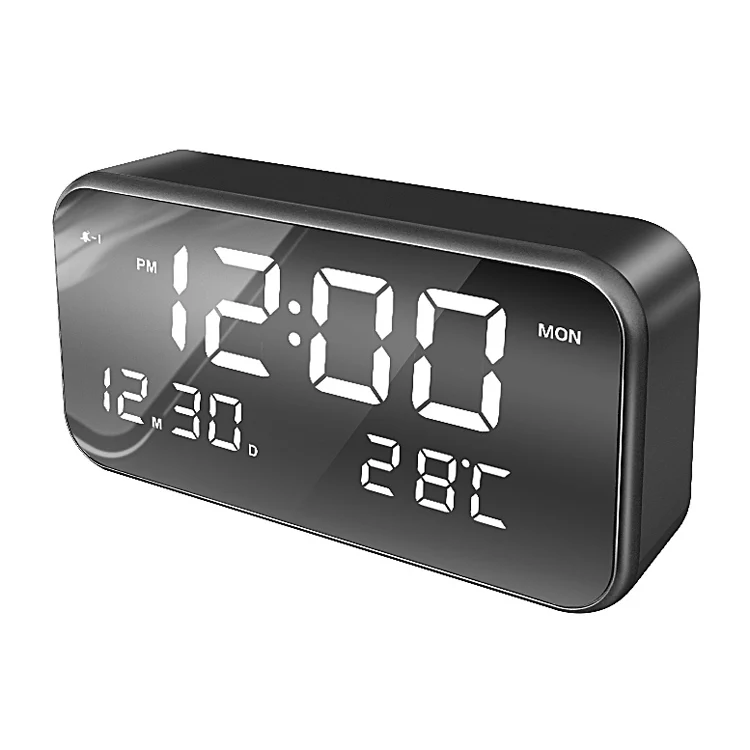

popular Multi-functional LED Mirror magic mirror sublimation with clock