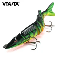 

5 in 1 box high quality 9 segmented swim bait jointed pike jigging fish lure set