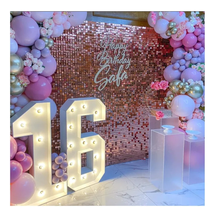 

Drop Shipping Hot Sale Sequin Panel Grid Wall Silver Sequin Backdrop Confetiglitter Shimmer Wall Backdrop Stand