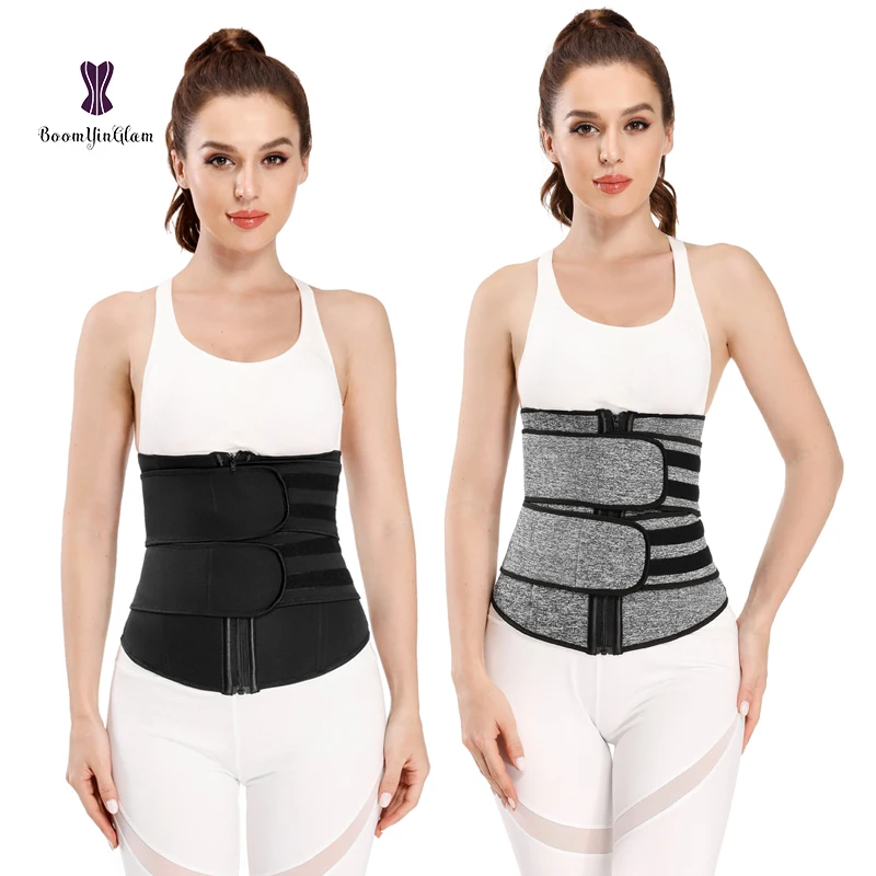 

Adjustable Neoprene Waist trainer Slimming Double Layer Sweat Belt