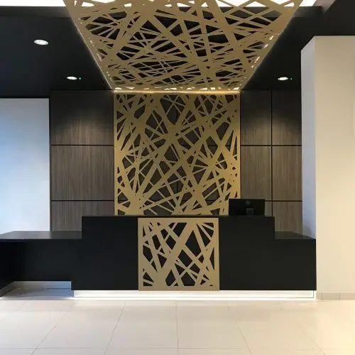 

Aluminum Laser Cut Fence for facade, Customized