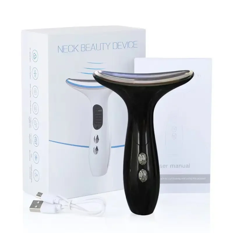 

Home Use Neck Anti Wrinkle Face Lifting Beauty Device USB Rechargeable LED Photon EMS Therapy Skin Care Tighten Massager