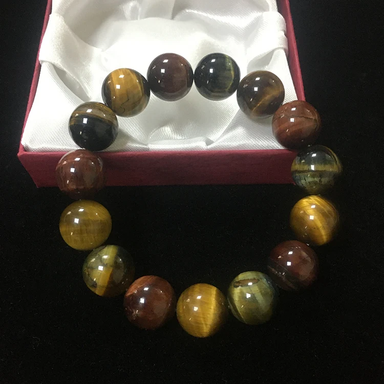 

Wholesale high quality Natural tiger stone beads 13-14 mm Bracelet Jewelry, Lasting long