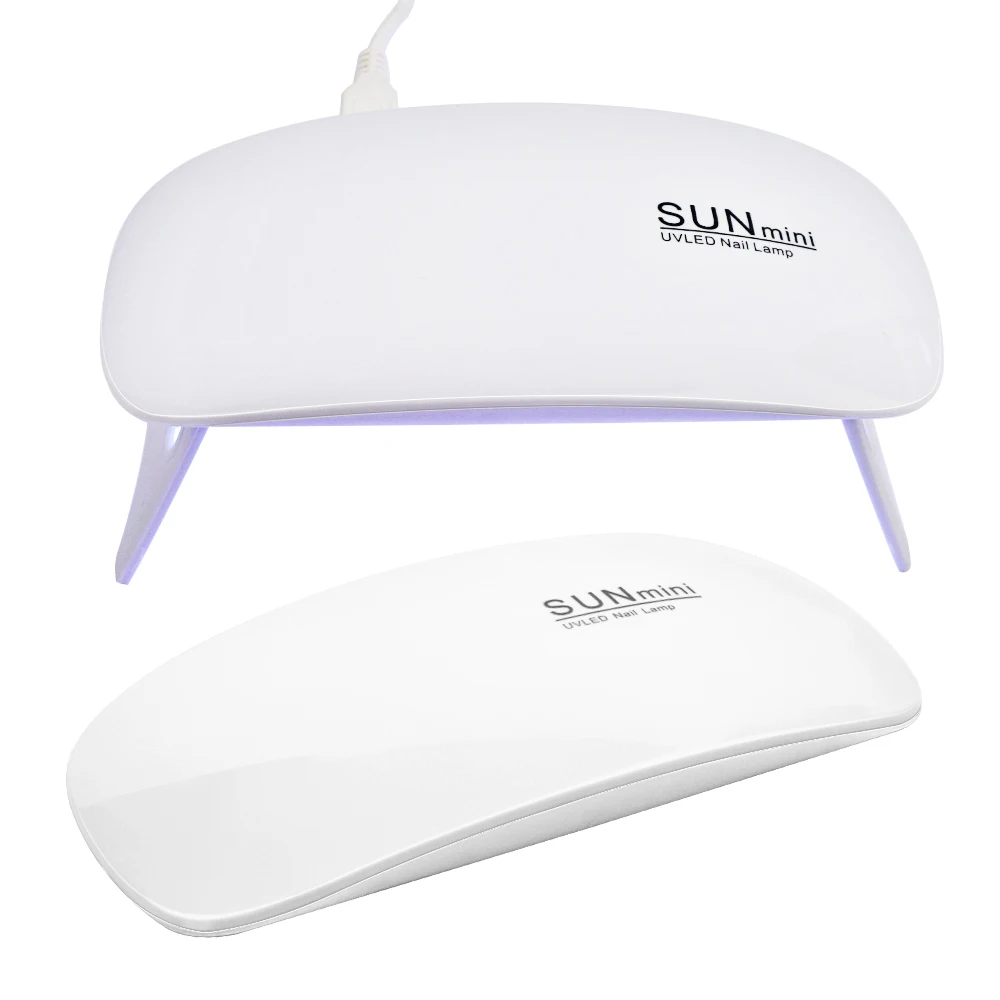 

Portable mini usb foldable gel polish uv led nail dryer lamp, Pink, white
