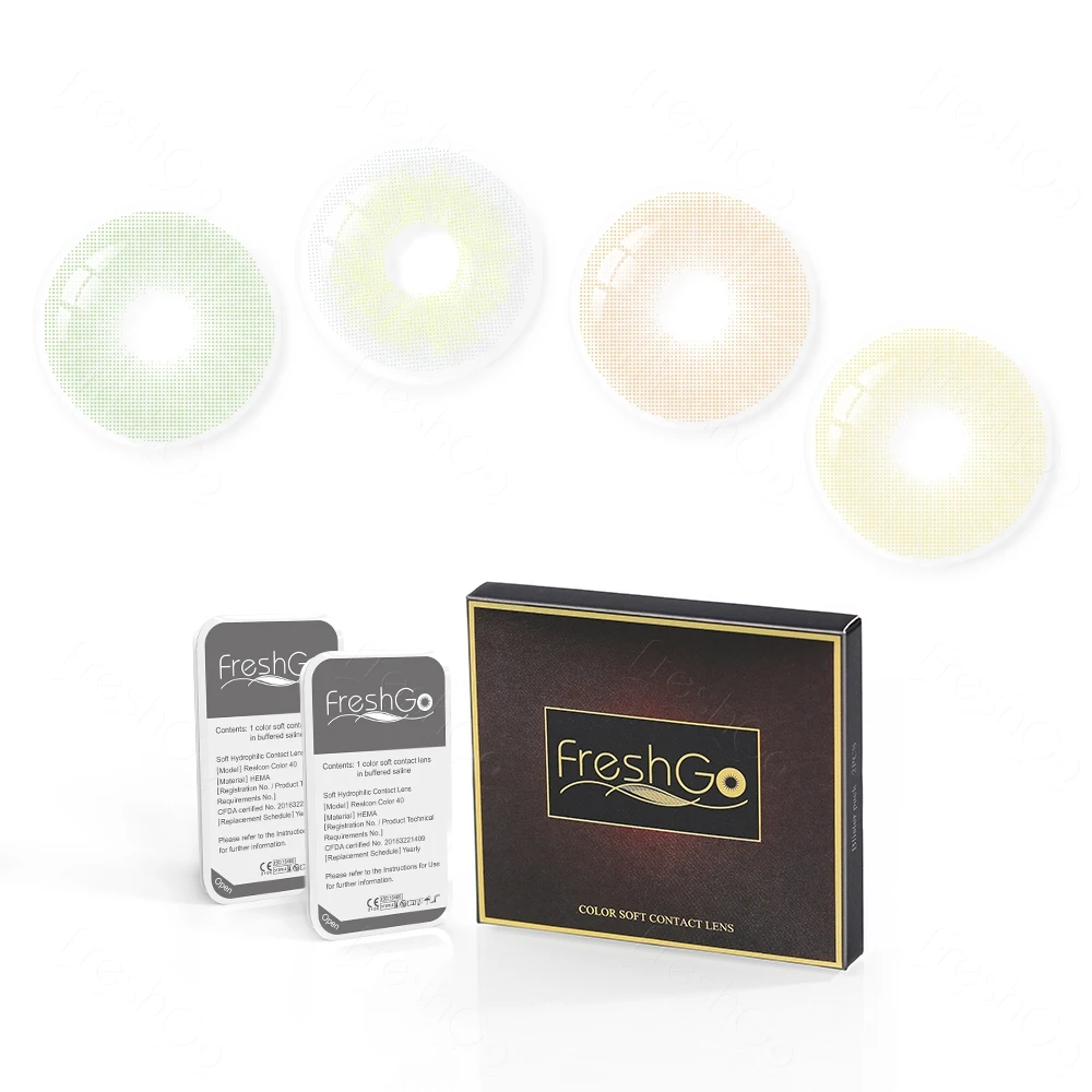 

Freshgo Hidrocor RIO Color Contact Lens Most Natural Cosmetic Colored Contacts Wholesale lentes de contacto Contact Lenses