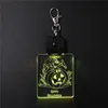 Cartoon Mickey And Pumpkin Keychain Acrylic Led Night Light For Halloween Gifts