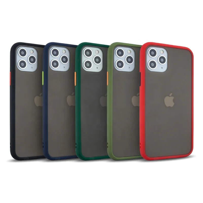 

Amazon hot selling comfortable skin touch Mobile Cover TPU Pc Matte Cell Phone Case For Iphone 11 Pro Max, Multi colors