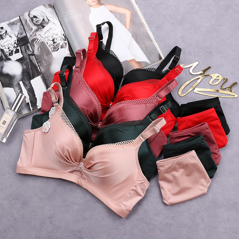 

High Quality Pure Thick Cup Top Womens Seamless Underwear Gather Bra, Customizable