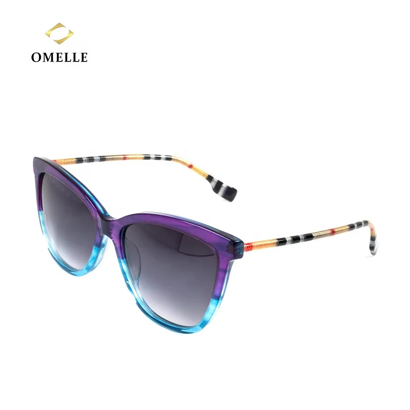 

OMELLE Highest Quality Two Toned Large Oversized Sunglasses Unique Brand for Women 2021