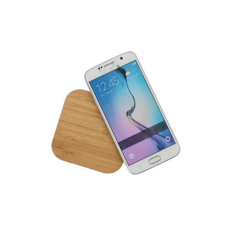 

Folding Bamboo Wood Multiple Phone wireless stand charger