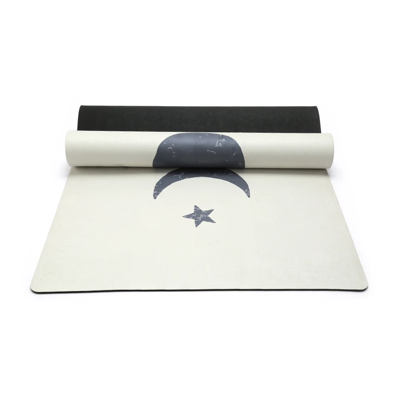 

Keepeak custom logo high quality non-toxic natural rubber microfiber suede yoga mat