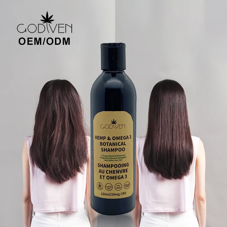 

Natural Hemp extracts and real CBD content,Shampoo with Botanical CBD Oil and Omega,White labal support,Free De