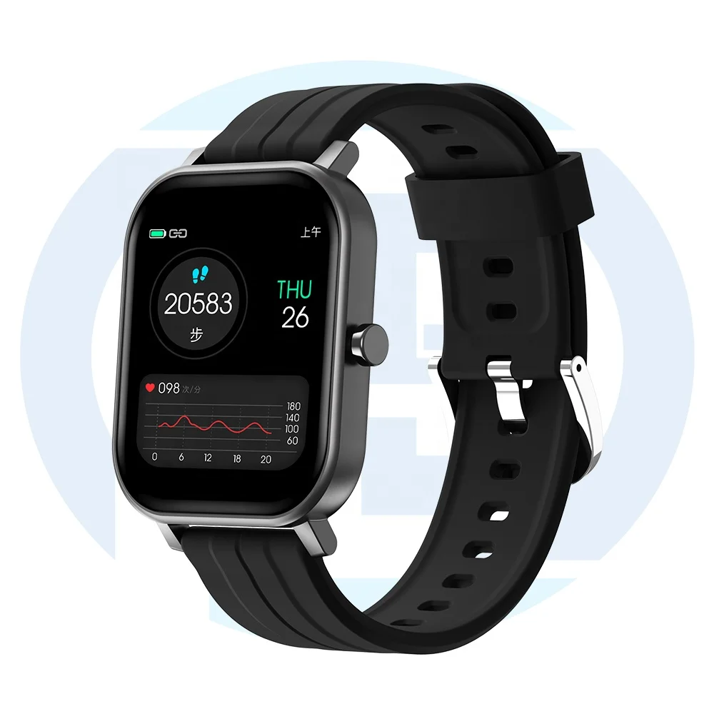 

New Waterproof Sports Music Handsfree BT Call Alarm Clock Blood Pressure S10 Smart Watch, Black/ silver