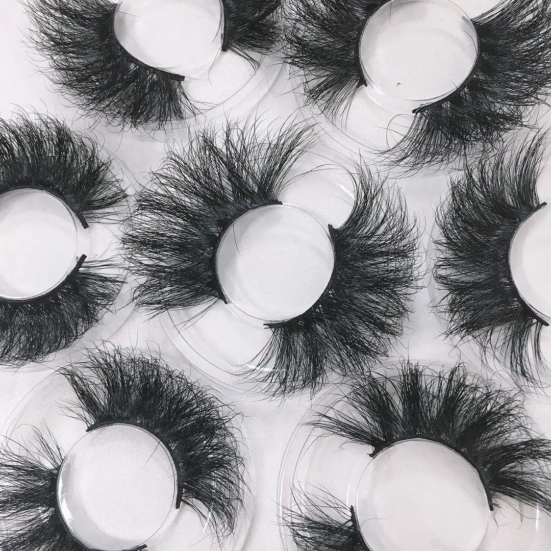 

Super long 25mm wispy fluffy mink eyelashes mink eyelashes wholsale 5d