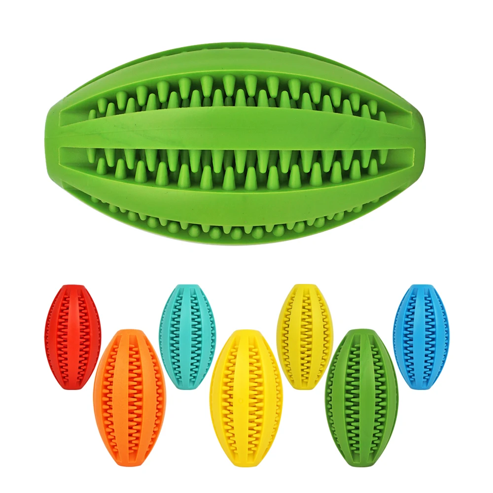 

High Quality Pet Chew Toys Dog Cat Interactive Play Ball Toy, Orange, red, yellow, green, blue