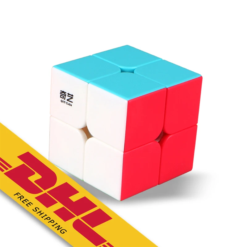 

Qiyi Qidi 2x2 Magic Cube Puzzles Stickerless Puzzle Smooth 2x2x2 Magic Cubes 2by2 Speed Cube Toys Gifts for Kids, Colorful magic cube