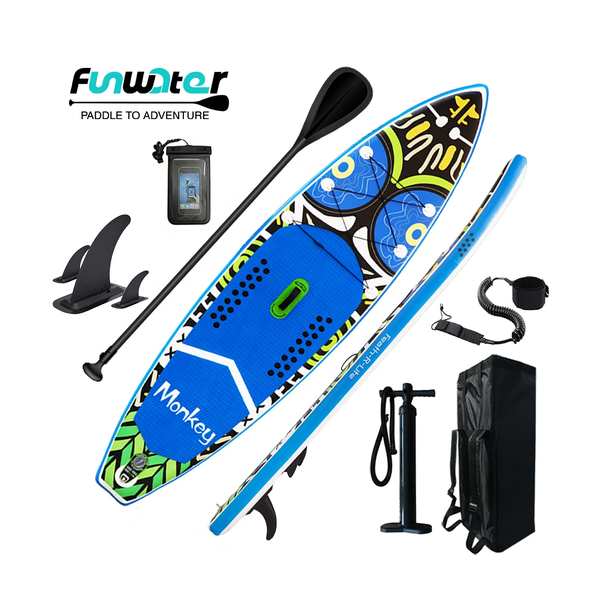 

FUNWATER SUP Drop shipping sup inflatable surfboard prone paddle board surf accessories for unisex