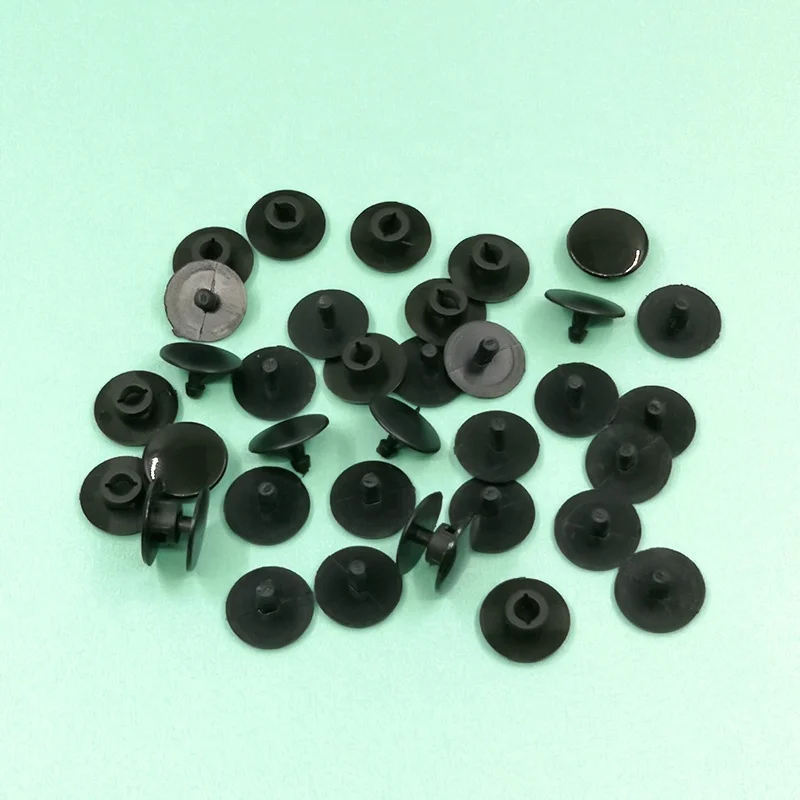 

10000pcs Custom logo EVA plastic black side snap button clog shoe buckles decoration accessories