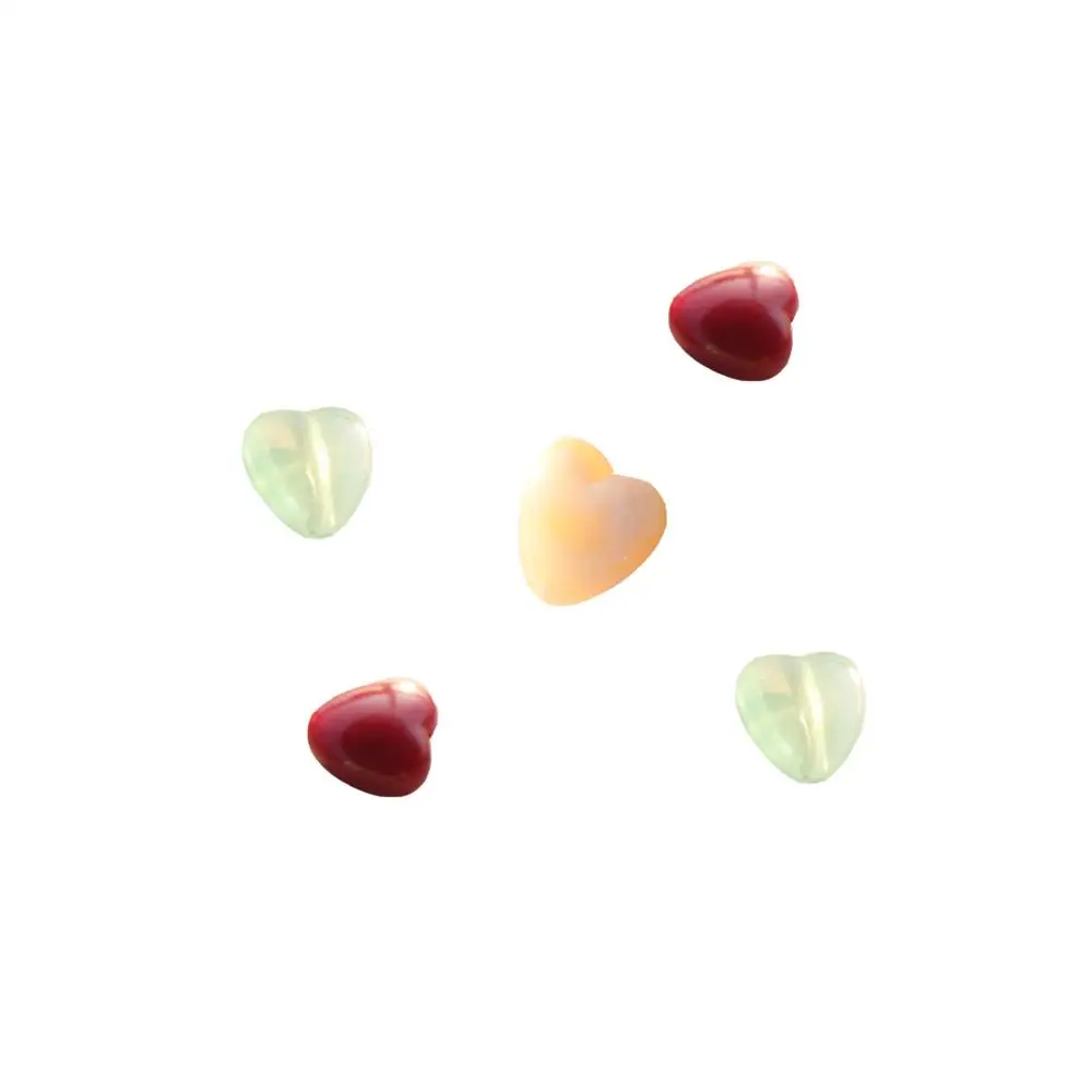 

Sweet Resin DIY Transparent Heart shape Earring Accessories for Women DIY Bracelet Jewelry, Colorful