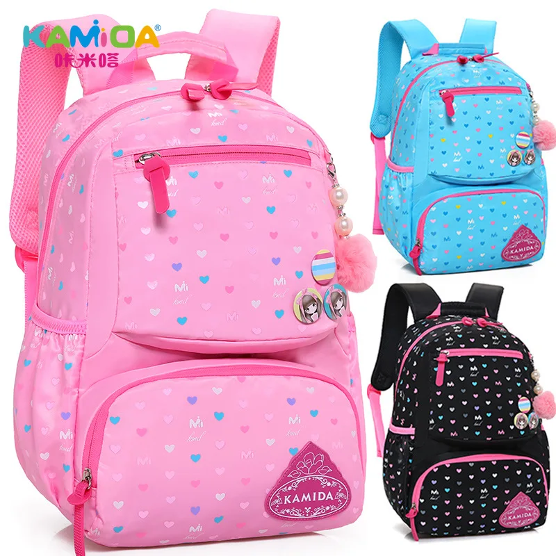 

Wholesale Stock Dot School Backpack Girls Cute Love Mochilas Escolares School Bag pack kid Bagpack for children, Fullcolor