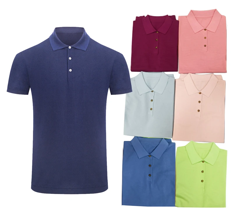 

[READY TO SHIP] Wholesale Plain Colors Leisure Polo Shirt 100% Cotton Men's Knit T-shirts & Polo Shirts for Summer