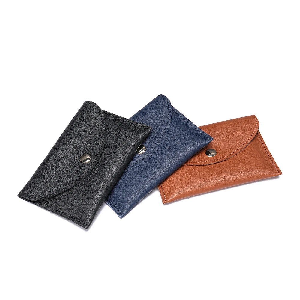 

WESTAL 1001 Unisex short cowhide leather multi-function money clip wallet coin purse original slim wallets for women fashionable, Brown,black,blue
