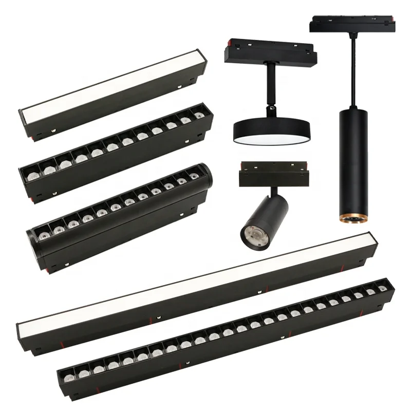 

High Quality Indoor Smart Home Decoration 48V Linear Magnetic Track Light LED System 20mm Track Light Magnetic LED Light
