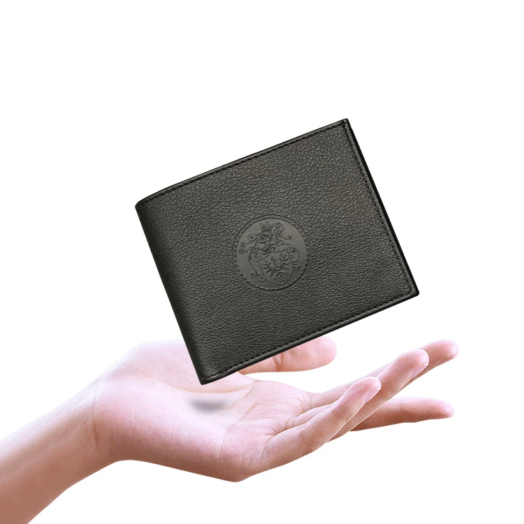 

Low MOQ Cheap Cash Envelope Small Minimal Men Leather Business Card Short Bifold Mini Wallet