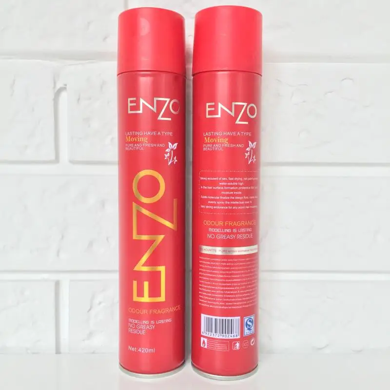 

OEM/ODM Enzo Hair Styling Strong Hold Spray 420ml, White red