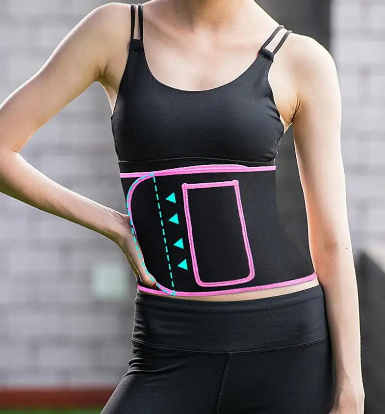 

Huanwei High Quality Waist Sweat Belt Trimmer Women Waist Trimmer Slimming Belt