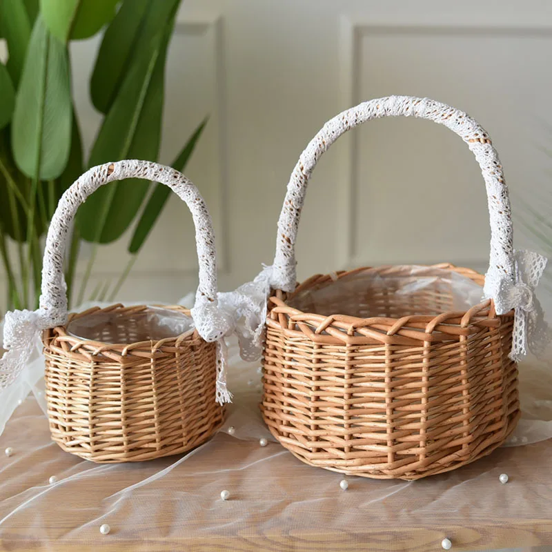 

Handmade storage baskets cane rattan basket bamboo storage Fruit basket handmade rattan, Natural color