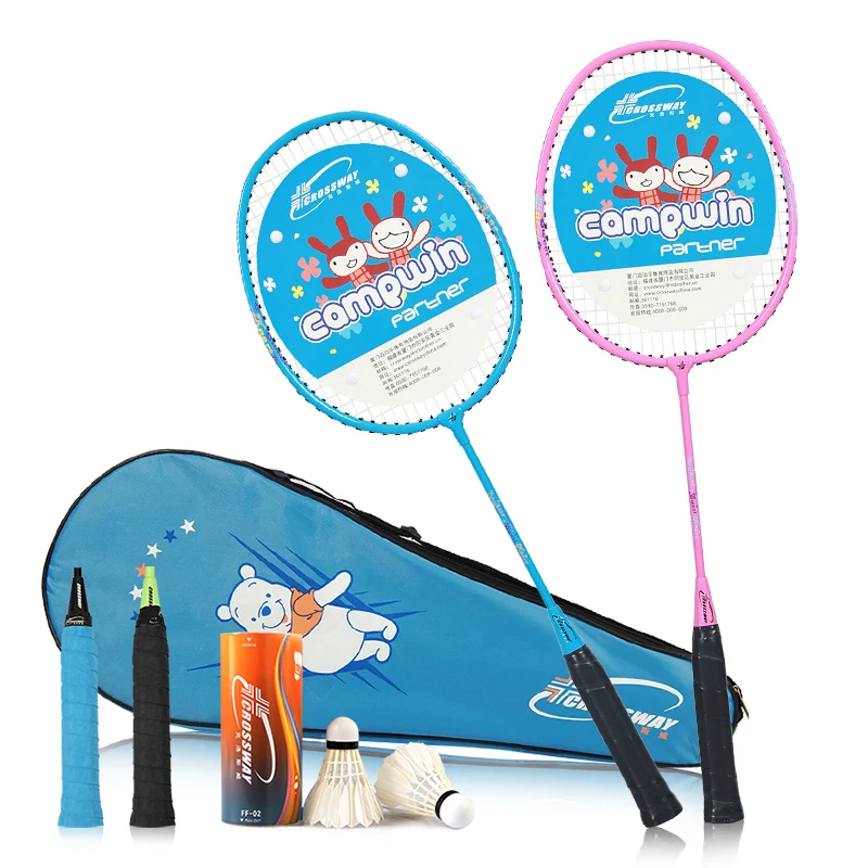 

High quality training aluminum alloy kids badminton racket for beginner, Customized color