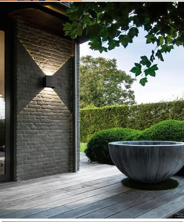 Indoor Wall Lights 6W 12W IP65 Waterproof Up and Down lighting Wall Lighting Exterior 20W 40W For Corrior Garden Courtyard